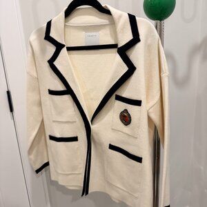 Sandro Black and White Blazer Size 0